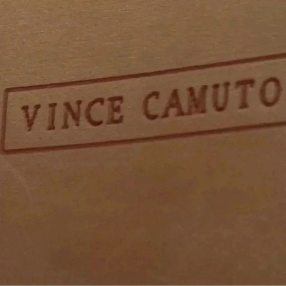 VINCE CAMUTO Chateau Gray Leather Prafinta Ankle Booties Suede Boot Sz 9.5 - Picture 10 of 11